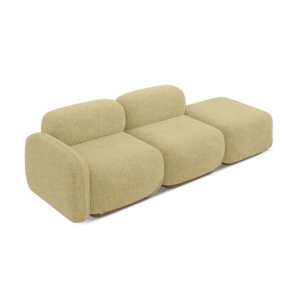 Chaise lounge componibile gialla (con penisola a sinistra) Ailani – Makamii-image-3