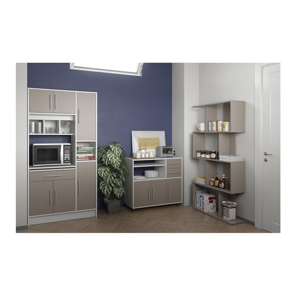 Mobile da cucina grigio con ripiani Marius - TemaHome-image-2
