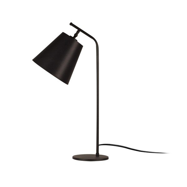 Lampada da tavolo nera con paralume in tessuto (altezza totale 67 cm) Salihini – Opviq lights