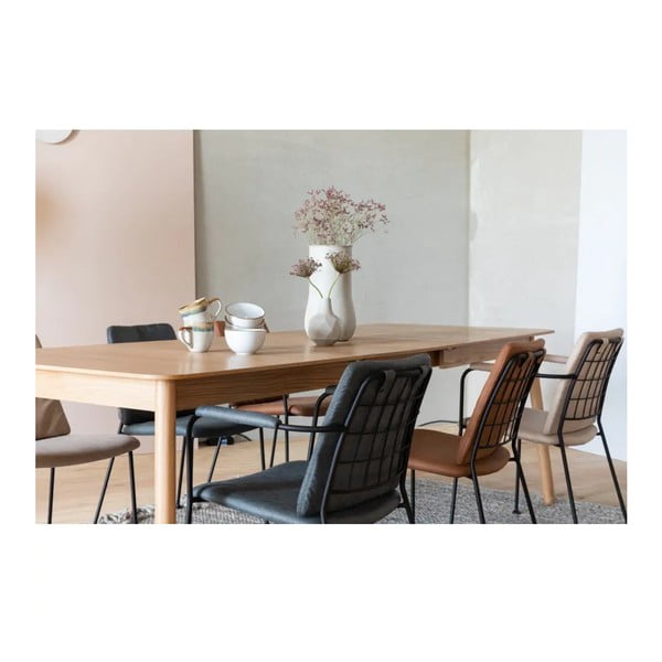 Tavolo da pranzo pieghevole con piano in rovere 90x180 cm Glimps - Zuiver-image-1