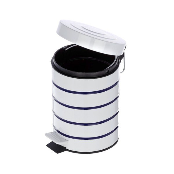 Bílomodrý odpadkový koš Wenko Marine, 3 l-image-3