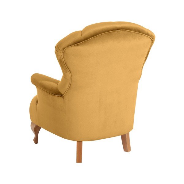 Poltrona gialla Camilla Velor - Max Winzer-image-1