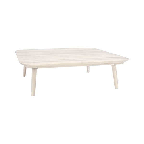 Tavolino in frassino bianco, 110 x 110 cm Contrast Tetra - Ragaba