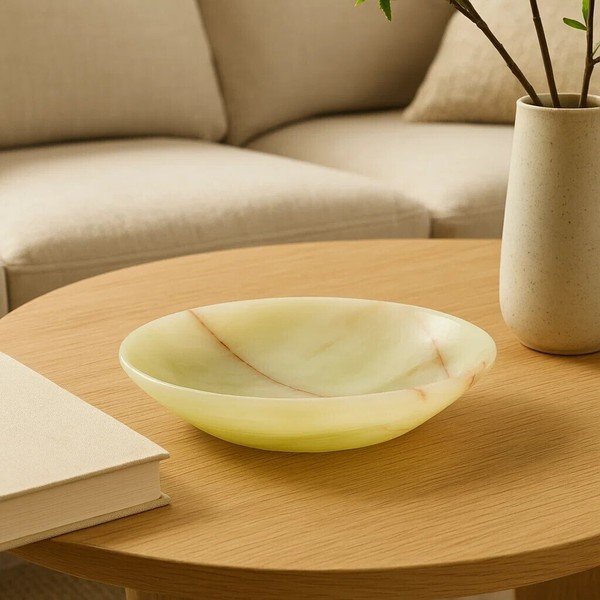 Vassoio decorativo in pietra 12,5x20 cm Oleena – Premier Housewares-image-2
