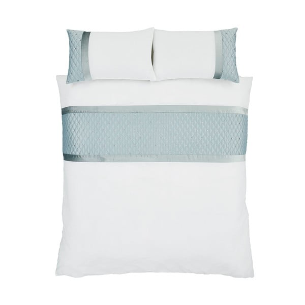 Biancheria da letto blu e bianca per letto matrimoniale 200x200 cm Sequin Cluster - Catherine Lansfield