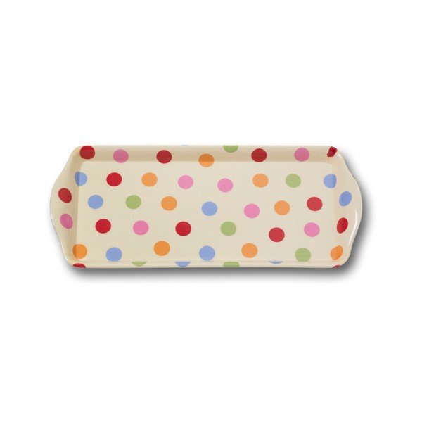Podnos s úchyty Cooksmart England Spots, 38.3 x 16.5 cm