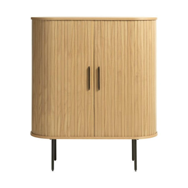 Credenza color naturale effetto rovere 100x118 cm Nola - Unique Furniture