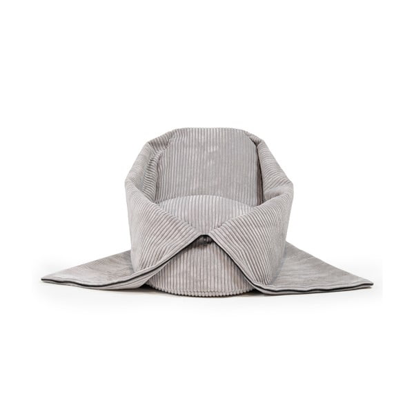 Pouf a sacco per bambini color senape con rivestimento in velluto a coste Cocoon 100 – SLOWDOWN-image-2