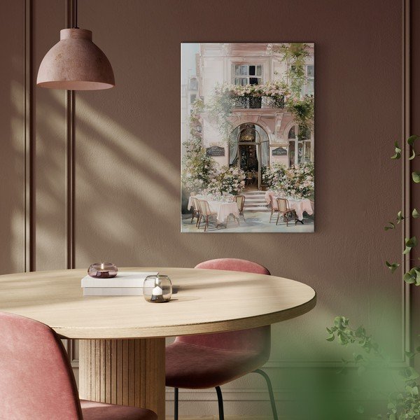 Dipinto 60x80 cm Café de Fleurs – Styler-image-1