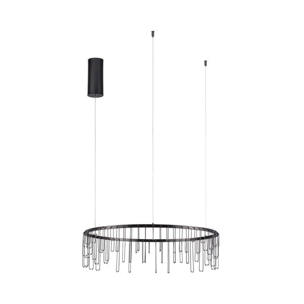 Lampadario LED color argento lucido in alluminio con intensità regolabile ø 65 cm Stellar – Nova Luce