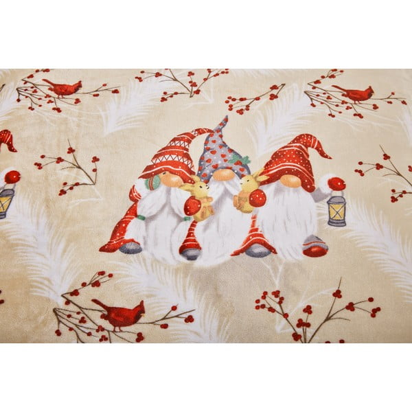 Biancheria da letto marrone chiaro in micropile per letto singolo 140x200 cm Goblin – My House-image-4