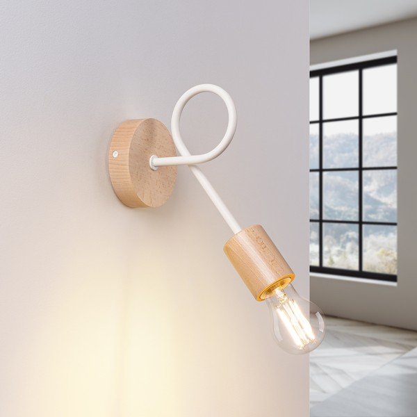 Lampada da parete di colore naturale Tumber – Sollux-image-1
