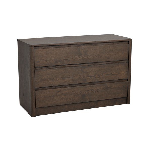 Credenza colore naturale scuro con effetto rovere 110x70x45 cm Melstone – Rowico