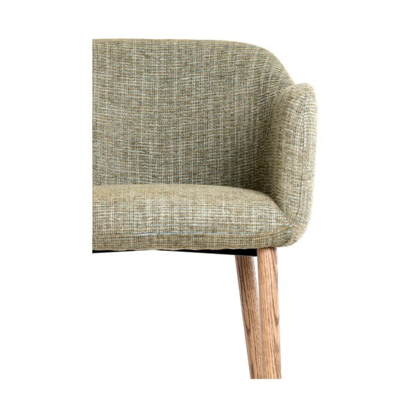 Set di sedie da pranzo verde chiaro in imbottito con braccioli 2 pz Blaine – Light & Living-image-1