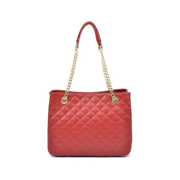 Červená kožená kabelka Isabella Rhea Perta Rosso-image-2
