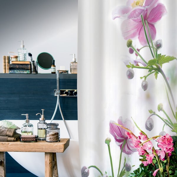 Tenda per doccia 180x200 cm Anemone – Spirella-image-1