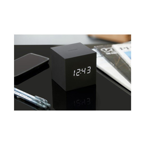 Sveglia a LED nera Cubo gravitazionale Gravity Cube Click - Gingko-image-3