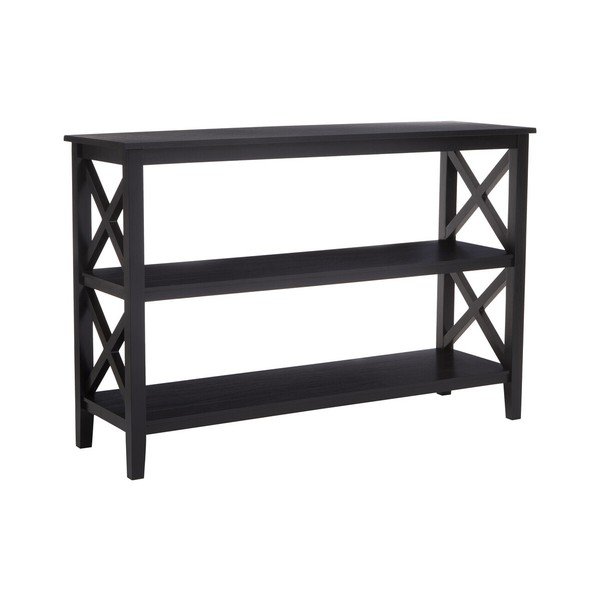 Scaffale nero in pino massiccio 120x81x40 cm Heritage – Premier Housewares