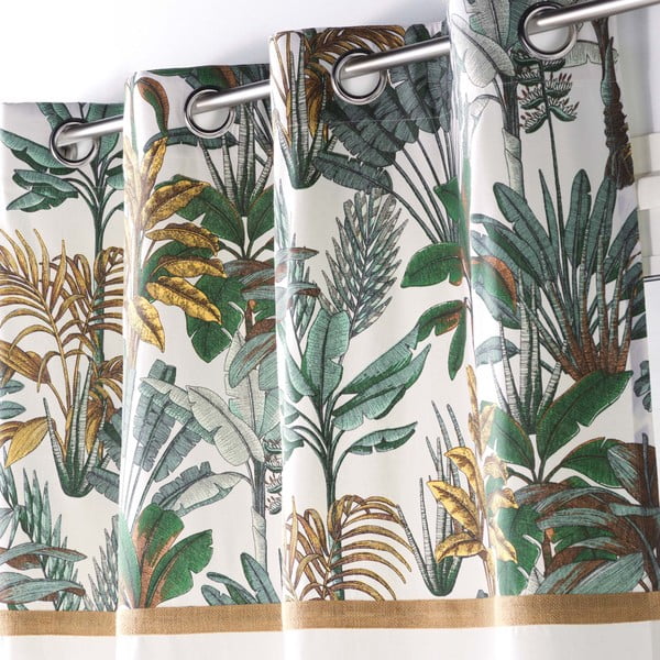 Tenda verde e crema 140x240 cm Balinesia - douceur d'intérieur-image-1