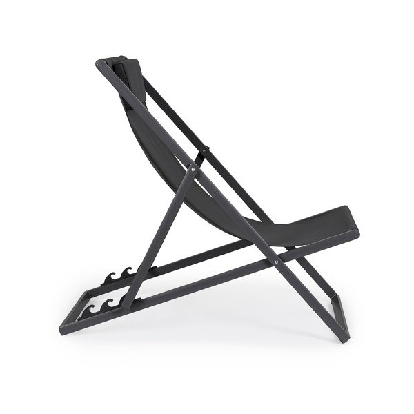 Sdraio da giardino color antracite in metallo regolabile/pieghevole Taylor – Bizzotto-image-1