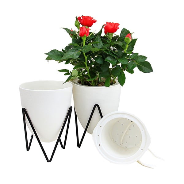 Vaso autoinnaffiante in plastica ø 11,5 cm Poppy - Tomasucci-image-3