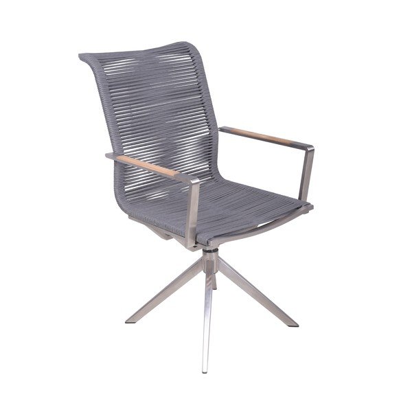 Sedia da giardino in metallo grigio Rubiera - Garden Pleasure