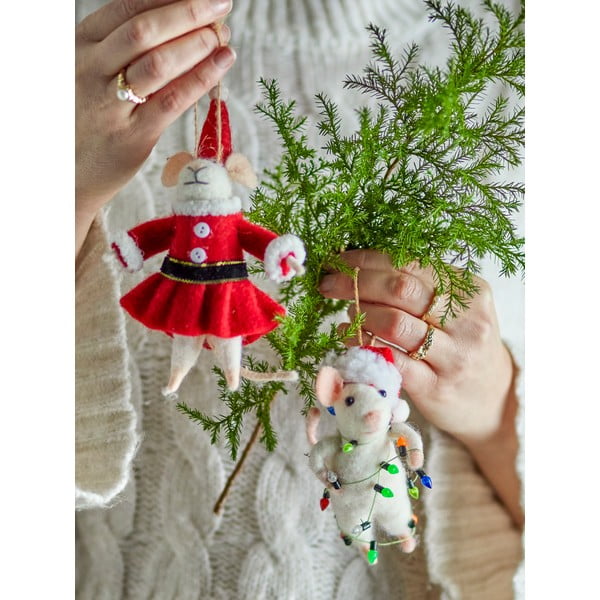 Decorazioni per albero di natale in set in lana 2 pz 13 cm Peo – Bloomingville-image-1