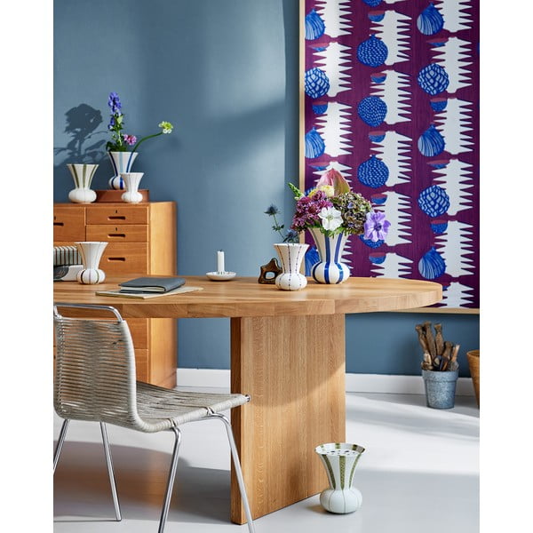 Vaso in ceramica bianca dipinto a mano Signature - Kähler Design-image-2