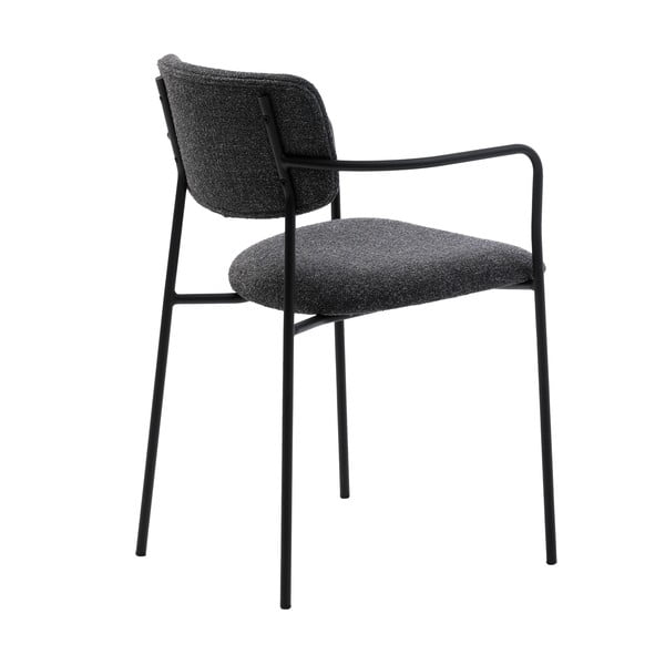 Sedia da pranzo grigio scuro Zama - Unique Furniture-image-4