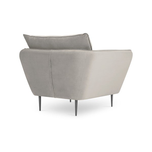 Poltrona in velluto beige Acacia - Mazzini Sofas-image-4