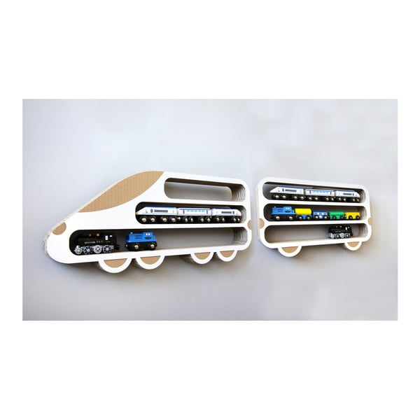 Set di 2 scaffali Locomotiva e carrozza - Unlimited Design for kids-image-1