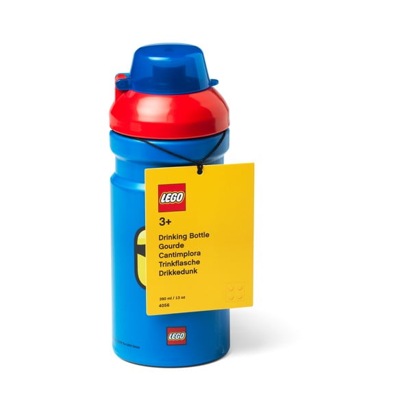 Borraccia blu con coperchio rosso , 390 ml Iconic - LEGO®-image-1