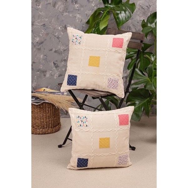 Federe in set di 2 40x40 cm Patchwork - Oyo Concept