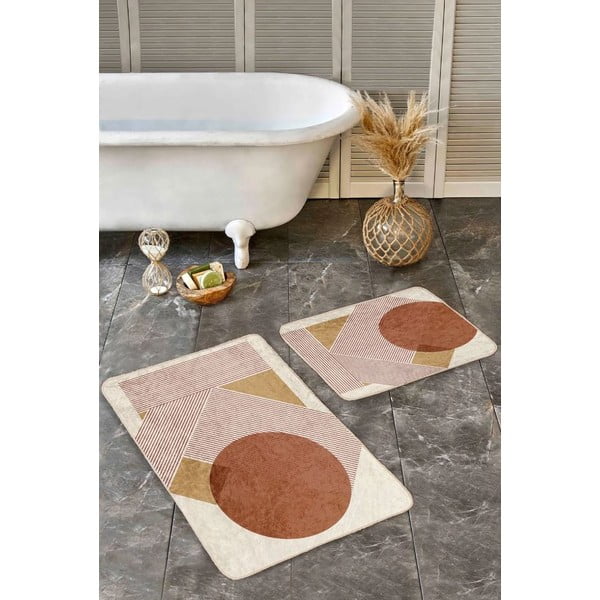 Set di tappetini per il bagno in velluto 2 pz 60x100 cm – Mila Home-image-3