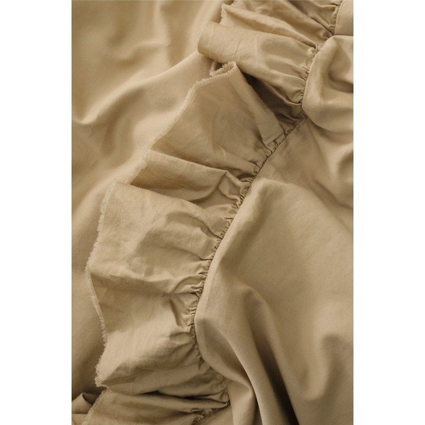 Set copripiumino e federa verde chiaro/color kaki in raso di cotone per letto singolo 150x210 cm Gloria – Ellos Home-image-2