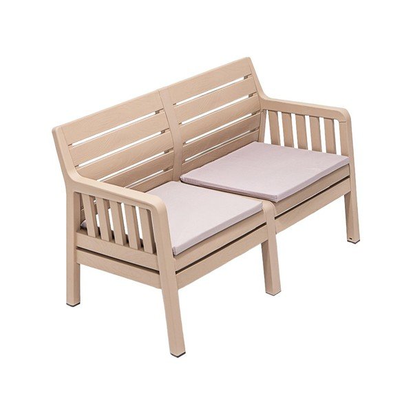 Divano da giardino beige Lara - Floriane Garden