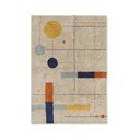 Tappeto beige in cotone lavabile/tessuto a mano 170x240 cm Geometrical Shapes – Lorena Canals