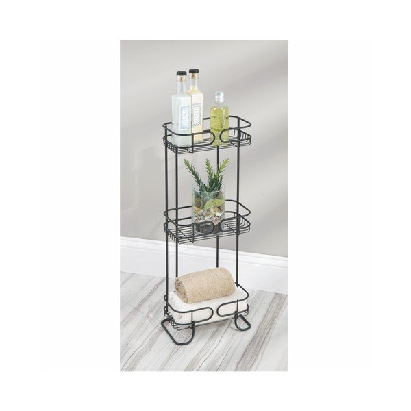Organizzatore bagno nero a tre livelli Neo - iDesign-image-1