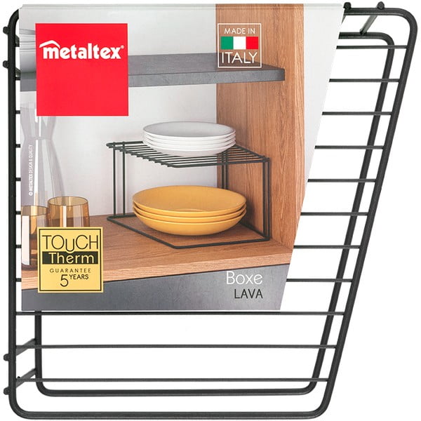 Ripiano aggiuntivo nero per mobile da cucina Lava Boxe - Metaltex-image-3