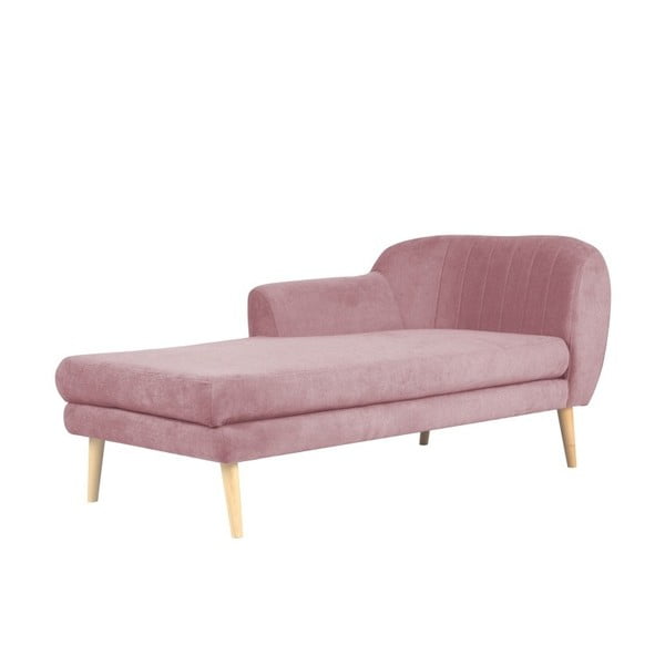 Sedia lounge Sardaigne rosa chiaro - Mazzini Sofas