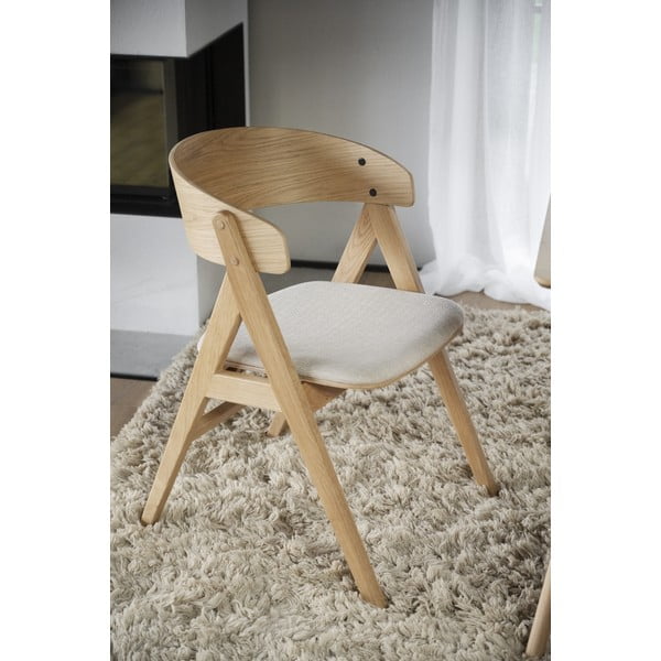 Set di 2 sedie da pranzo in colore naturale Waterton - Rowico-image-3