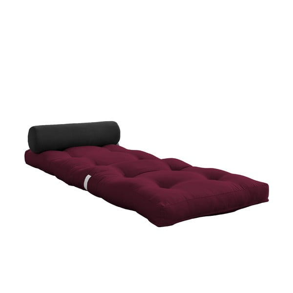 Materasso futon bordeaux 70x200 cm Wrap Bordeaux/Dark Grey - Karup Design