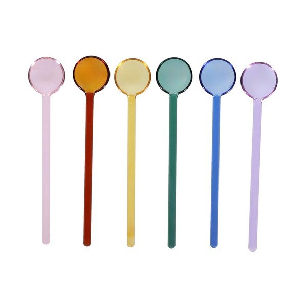 Set di cucchiaini da caffè in vetro 6 pz per 6 persone Tilly – ONA