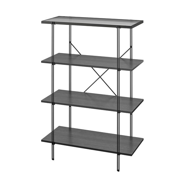 Libreria nera in rovere 79x117 cm Wainwright - Støraa-image-2