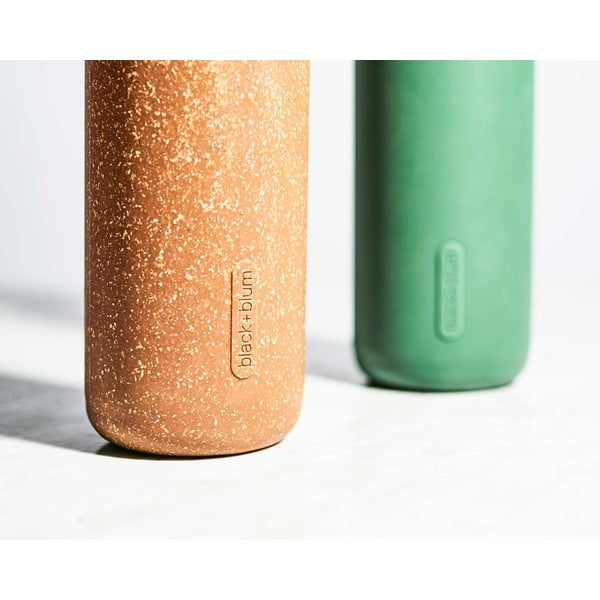 Borraccia in vetro con custodia in silicone arancione, 600 ml G-Bottle - Black + Blum-image-4