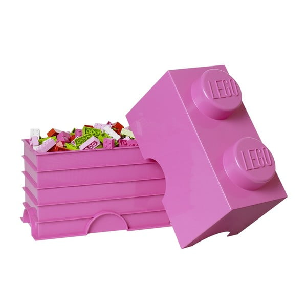 Úložné Lego, růžové