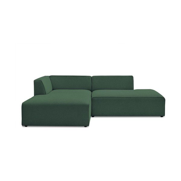 Divano angolare componibile verde (penisola a sinistra/a L) Megeve – Bobochic Paris