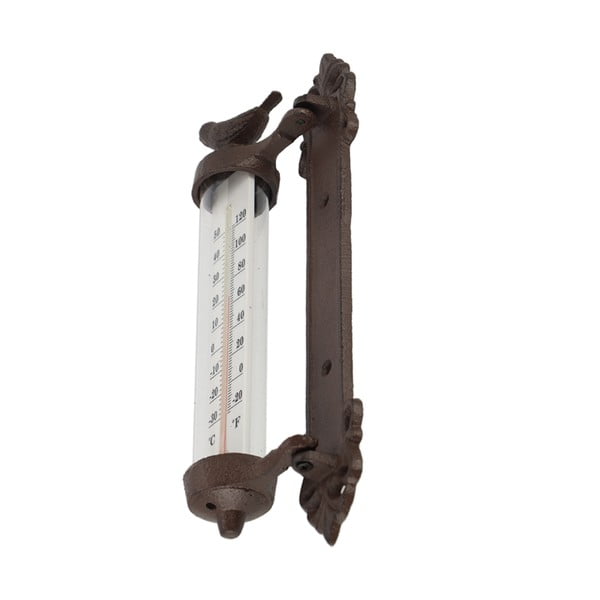 Termometro da parete in ghisa Dekor Bird, altezza 27,3 cm - Esschert Design-image-3