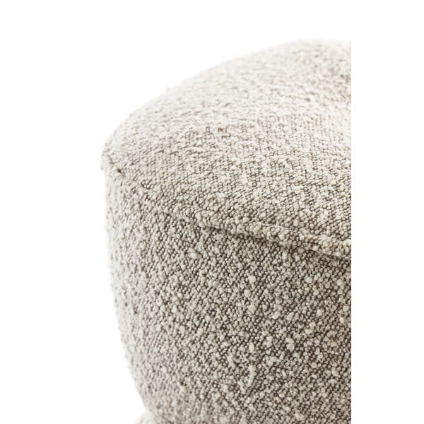 Sgabello in tessuto bouclé beige Leyla - Light & Living-image-3
