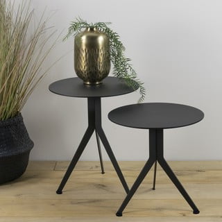Tavolino rotondo in metallo ø 38 cm Daley - Spinder Design